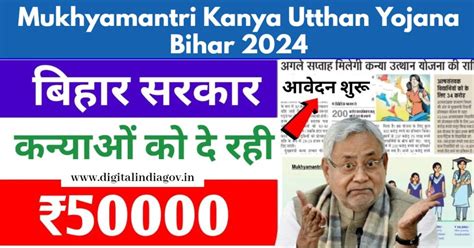 Mukhyamantri Kanya Utthan Yojana Bihar 2024: Objective, Benefits