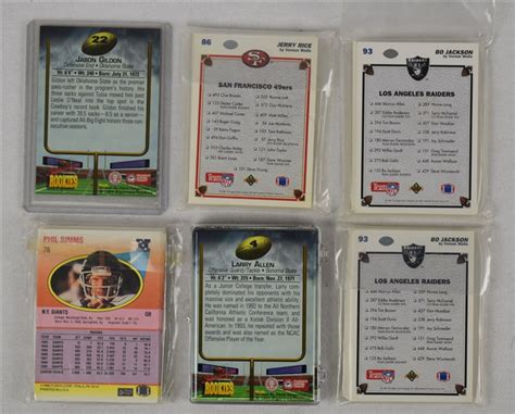 Lot Detail - Collection of 6 Football Card Sets