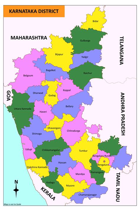 Political Map Of Karnataka State