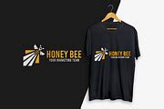 Modern Creative Honey Bee Tech Logo | Branding & Logo Templates ~ Creative Market