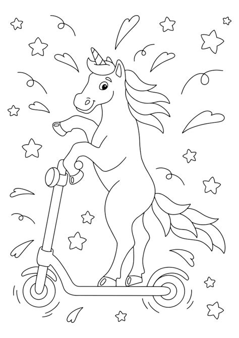 Scooter Coloring Page Background Images, HD Pictures and Wallpaper For ...