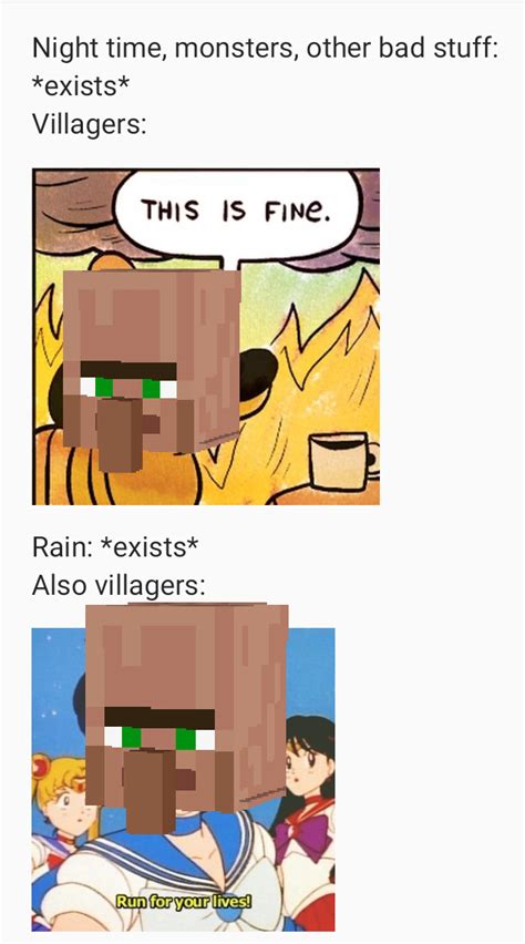 Minecraft Villager Memes Farming