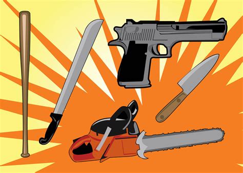 Murder Weapons Vector Graphics Vector Art & Graphics | freevector.com