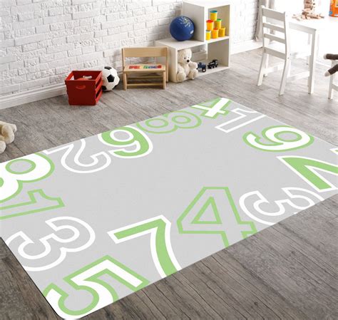 Classroom Rug, Numbers Art, Kids Rug, Playroom Decor, Math Decor, Area Rug, Daycare Decor ...