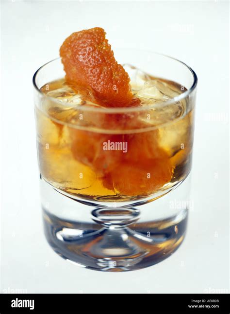 Cocktail Old fashioned Glass Old fashioned Stock Photo - Alamy