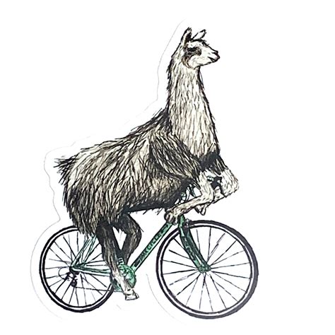 Animals on Bike Vinyl Decal – Kickstand Culture