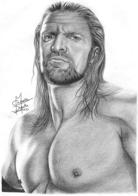 Triple H Pencil Drawings by Chirantha on DeviantArt