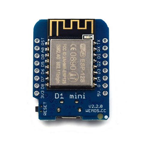 New WeMos® D1 mini V2.2.0 WIFI Internet Development Board + 1 Channel 5V Relay Module High Level ...