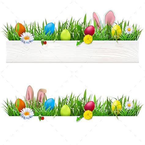 Vector Easter Border with Grass | Easter backgrounds, Grass and flowers, Grass vector