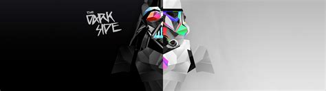 #abstract dual monitors multiple display digital art dark side Star ...