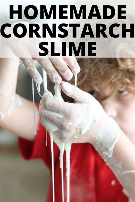 Cornstarch Slime is easy to make, also called Non-Newtonian Fluid, acts as both a solid and ...