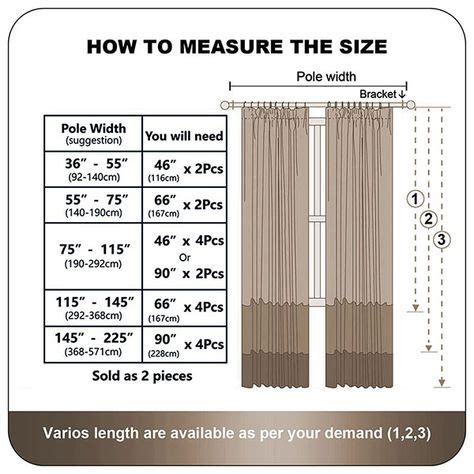 How to measure the size Blackout Curtains | Imperial Rooms | Curtains ...