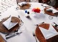 Free Stock Photo 8842 Wooden dining table with four place settings ...