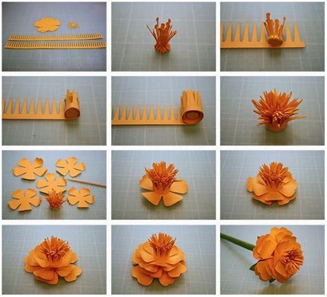 More 3D Paper Flowers! | Paper flower tutorial, 3d paper flowers, Paper flowers craft