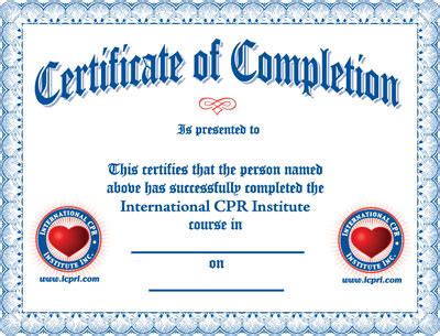 First Aid Training Certificate Template