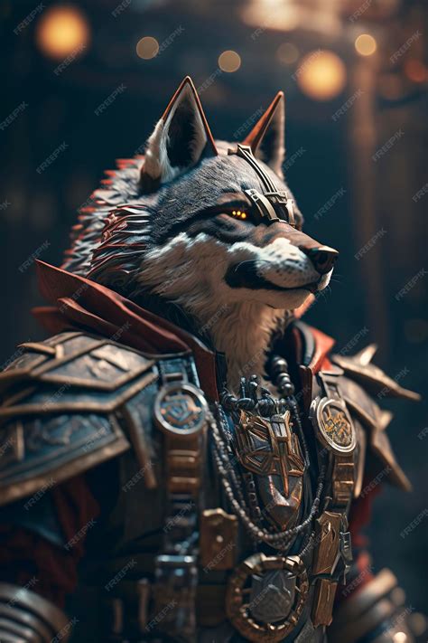 Premium Photo | Wolf character with rpg game model, generative ai