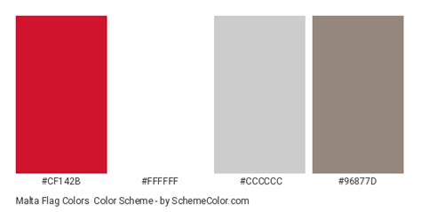 Malta Flag Colors » Country Flags » SchemeColor.com