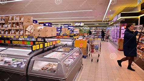 Warsaw, Poland. 9 February 2023. Inside Supermarket Biedronka. Editorial Stock Photo - Image of ...