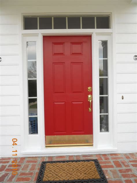 brass door kick plate - Google Search | Door kick plates, Exterior doors, Wood exterior door