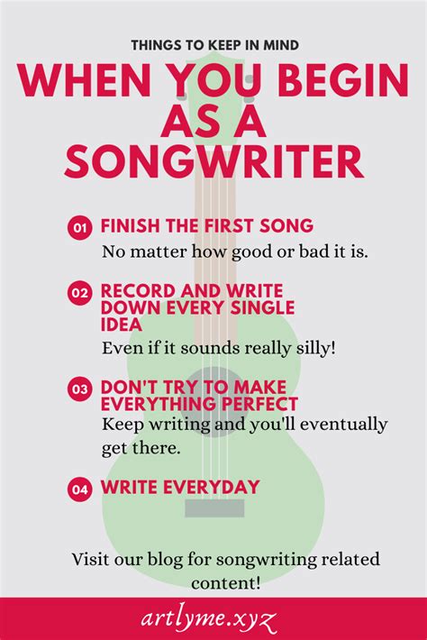 Songwriting Tips | Songwriting prompts, Writing songs inspiration, Songwriting inspiration