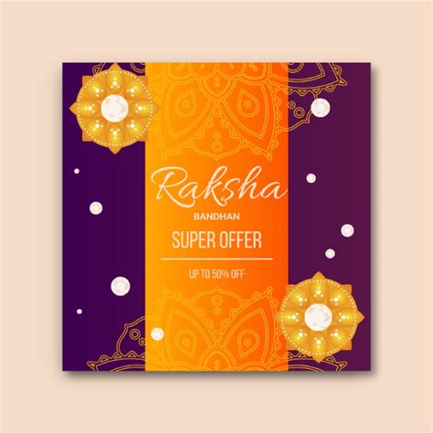 Design this Gradient Linear Raksha Bandhan Super Offer Flyer template in minutes