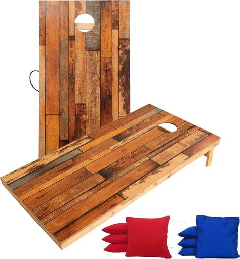 Amazon.com : TIANNBU Solid Wood Waterproof Cornhole Set – Two 2'x4 ...