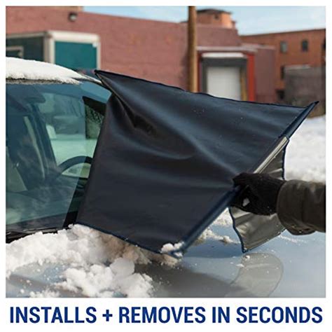 FrostGuard Plus Winter Windshield Cover with Built-in Security Panels ...