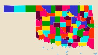 Counties in Oklahoma - AtlasBig.com