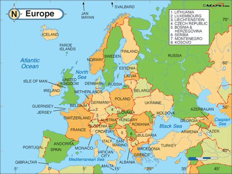 Europe - Driving Directions and Maps