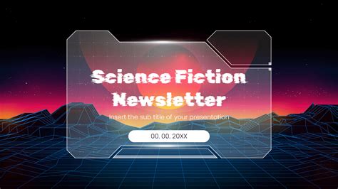 Science Fiction Newsletter Google Slides PowerPoint Template