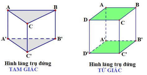 Thể tích lăng trụ đứng tam giác đều, tứ giác đều, lục giác đều, hình ...