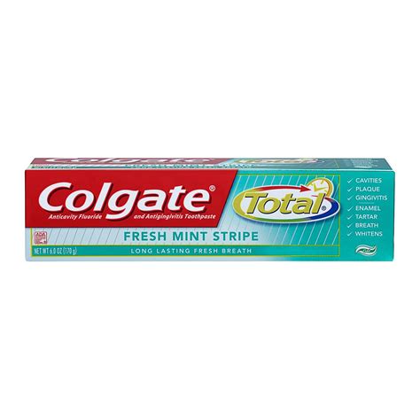 Colgate Total Toothpaste, Fresh Mint Stripe Gel 6 oz