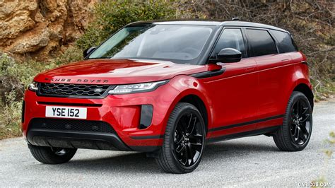 2020 Range Rover Evoque D240 S (Color: Firenze Red) - Front Three ...