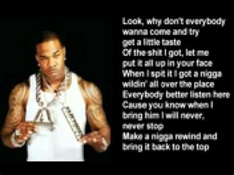 Can you keep up lyrics busta rhymes fastest rap - YouTube