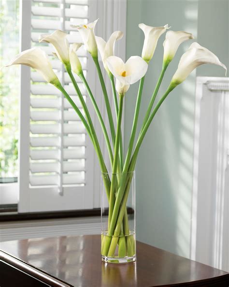 Smart Calla Lily Artificial Flower Arrangement Prairie Silk Honey Locust