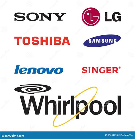 World Famous Electronic Brand Logos Editorial Stock Photo - Image: 25034193