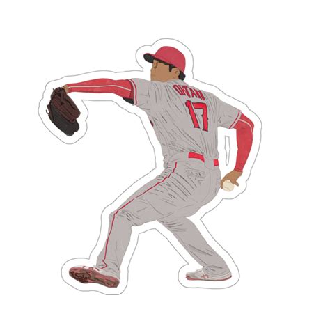 Shohei Ohtani Drawing Kiss-cut Stickers - Etsy