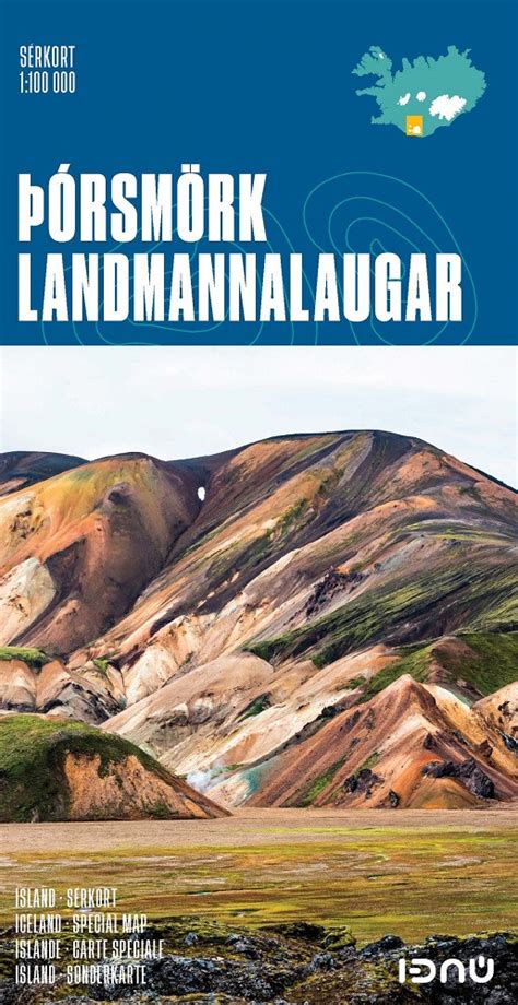 Thorsmork / Landmannalaugar - Hiking map 1:100 000 - Iceland - Ferdakort