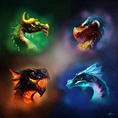 ArtStation - "Elder Dragons"