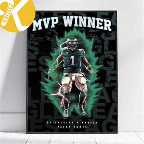 Super Bowl LVII Jalen Hurts MVP Winner Poster Canvas - Kaiteez