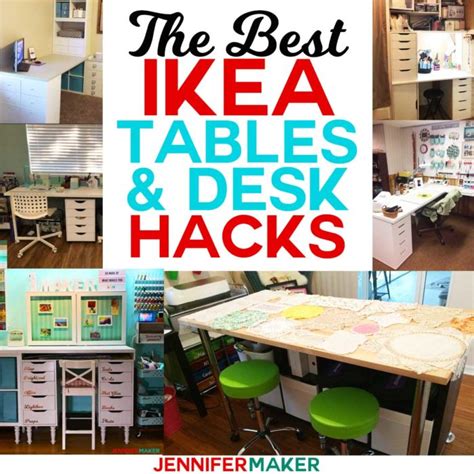 The Best IKEA Craft Room Tables and Desks Ideas - Jennifer Maker