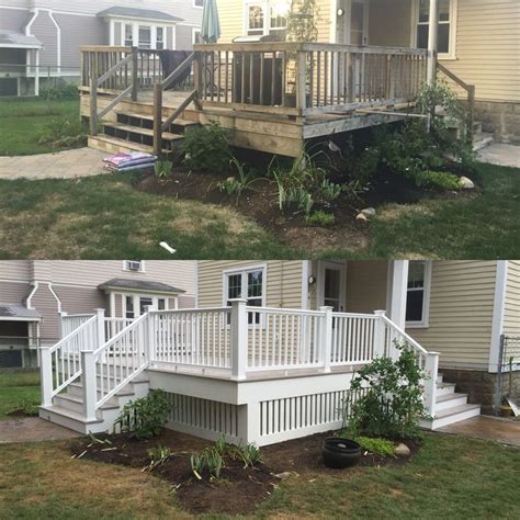 Before and after: replace your pressure treated deck with maintenance ...