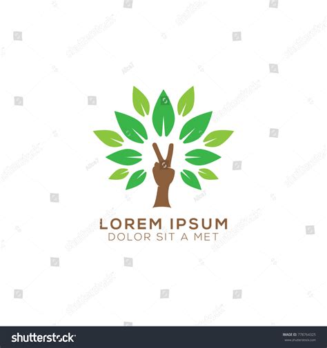 Save Trees Logo Design Vector Combine Stock Vector (Royalty Free) 778764325