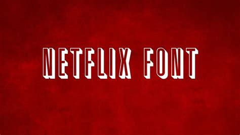 Netflix Font Free Download