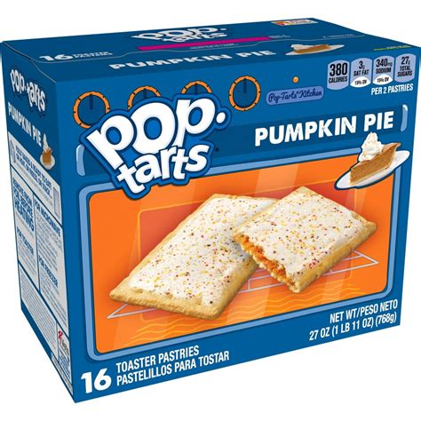 Pop-Tarts Breakfast Toaster Pastries, Frosted Pumpkin Pie, Limited ...