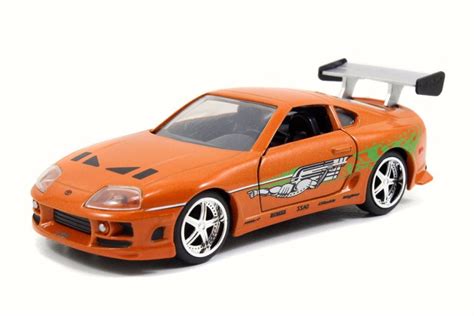 Brian's Toyota Supra, Orange - Jada 97345 - 1/32 Scale Diecast Model Toy Car - Walmart.com