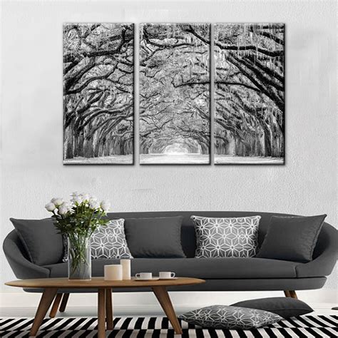 Black And White Paintings Of Trees