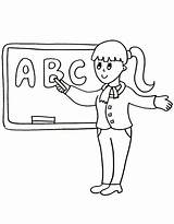 Teacher Coloring Pages Free Printable PDF sketch template