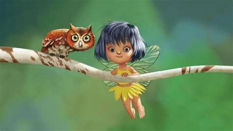 🔥 Download Digital 3d Owl And Fairy Wallpaper HD by @lwilkins8 | Fairy Garden Wallpaper for ...