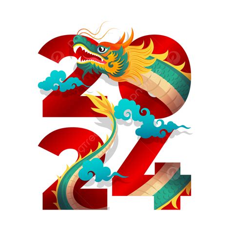Lunar New Year 2024 Dragon Clipart - Image to u